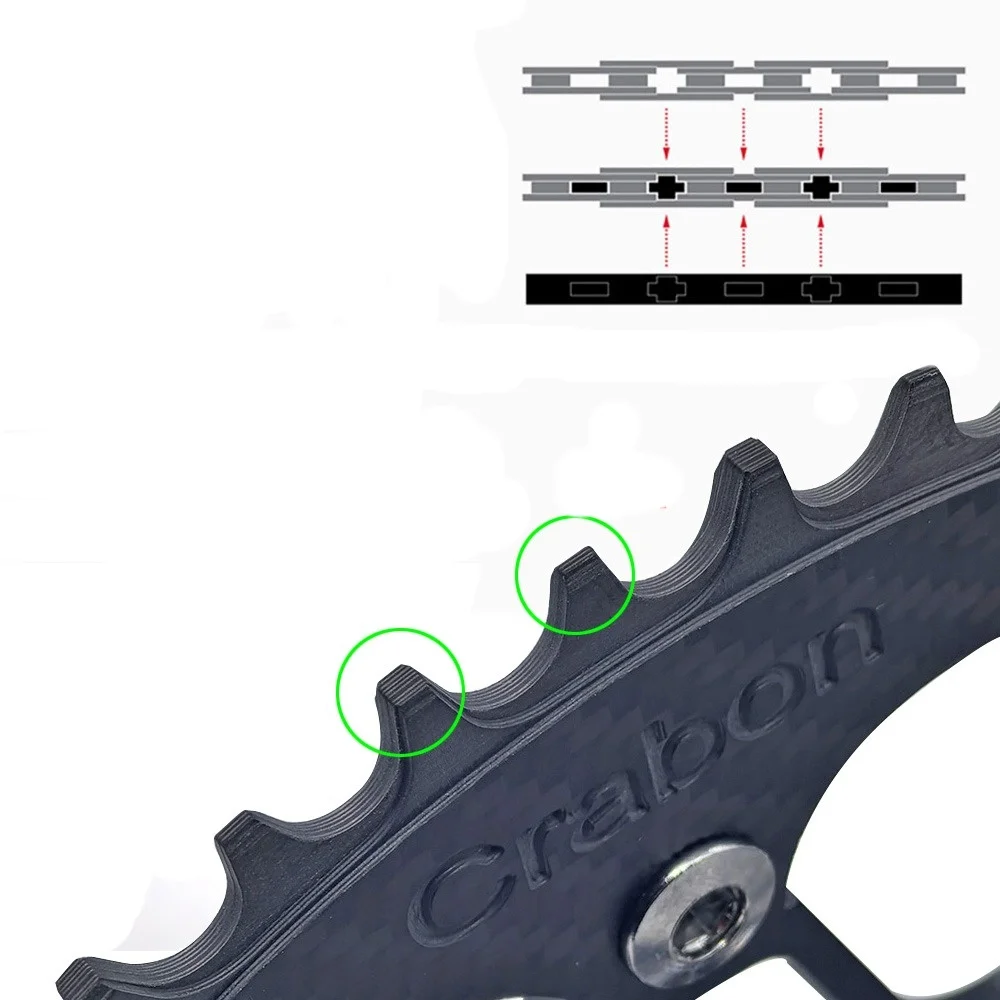 GUSTAVO Folding bicycle carbon Chain Ring,130BCD-5A Ultralight