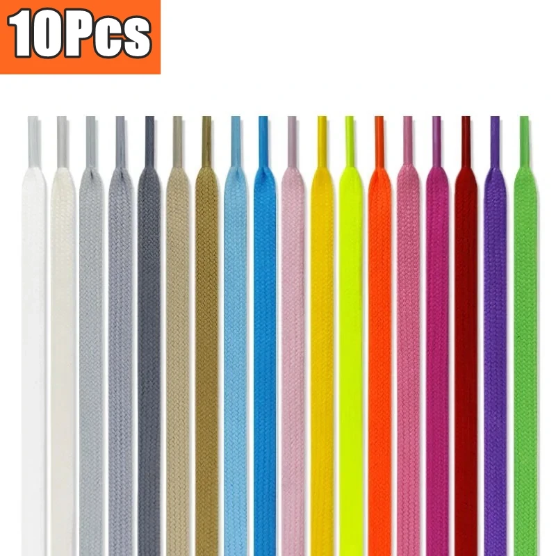 운동화에 대 한 10Pcs 플랫 코 튼 신발 끈 AF1 AJ1 신발 끈 높은 상위 캔버스 캐주얼 신발 끈 탄력 없음 Shoestrings 남자 여자