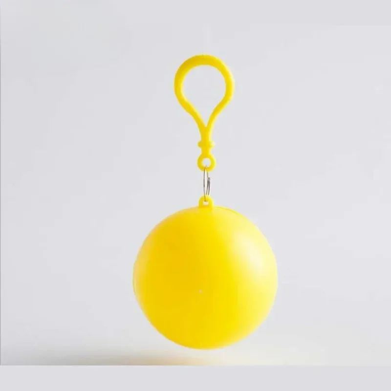 Portable Raincoat Ball Disposable Raincoats Waterproof Transparent Rain Cover Emergency Coat for Traveling Camping Outdoor Sport