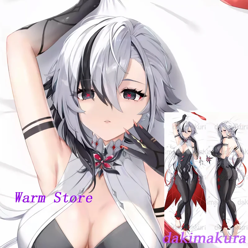 Dakimakura Anime Arlecchino Genshin Impact Double-sided Print Life-size Body Pillow Cover Bedding Gifts