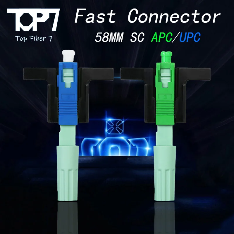 

Fast Connector 58MM FTTH SC UPC Optical Fibe Quick Connector SC FTTH Fiber Optic Embedded High Quality SC APC