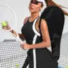 Badminton Racket Storage Bag Tennis Racket Bag Oxford Cloth Black Badminton Racket Racquet Shoulder Bag Tennis Organizer 3