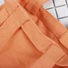 Reusable Canvas Cotton Fabric Shopper Bag Foldable Tote Bag Non-woven Environmental Case Organizer Multifunction Organizer 3