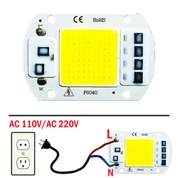 High-Intensity LED COB Lamp Bead for Outdoor Use - IP65 Waterproof, Driver-Free, Energy-Efficient Floodlight Chip (Cold White)