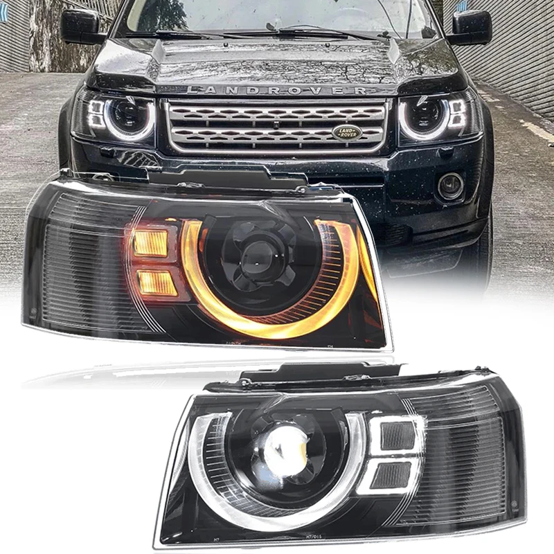 

Автомобильная лампа для Land Rover Freelander 2013, 2014, 2015, лампа головного света с проектором, обновленная Лазерная лампа, задний фонарь