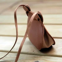 Cartoon Animal PU Leather Shoulder Bag Cute Bear Cross Body Messenger Bag For Children Soft Bunny Kids Toddler Girl Boy Purse 5