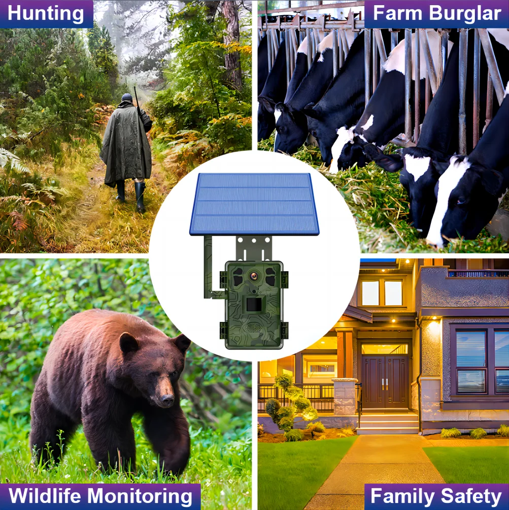 LCLCTEK 4G S06 H6 Livestream Wild Trail Hunting Camera 940nm Luce infrarossa invisibile Batteria ricaricabile Telecamera CCTV - immagine 6