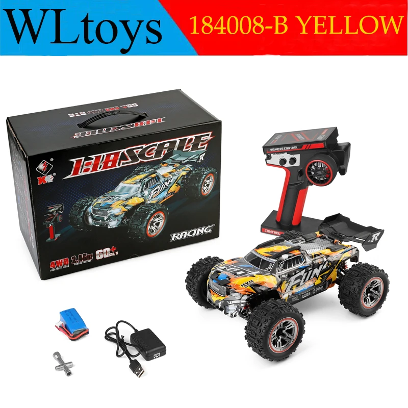 【ジャンク新品】WLtoys 124008 3S 2000mAh ⑨ 2024 New Wltoys 184008 1/18 2.4G RC Cars 3 In 1 Brushless