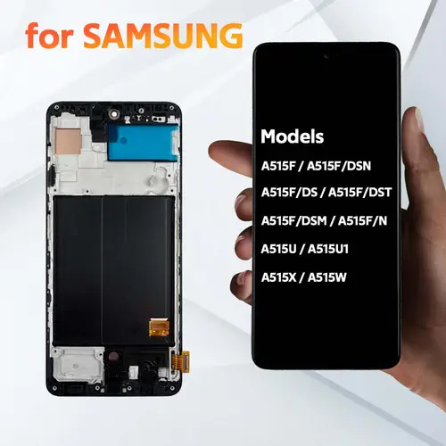 Super AMOLED LCD For Samsung A51 Touch Screen Digitizer Assembly Tested Display For Samsung A51 LCD With Frame SM-A515 A515F - Image 2