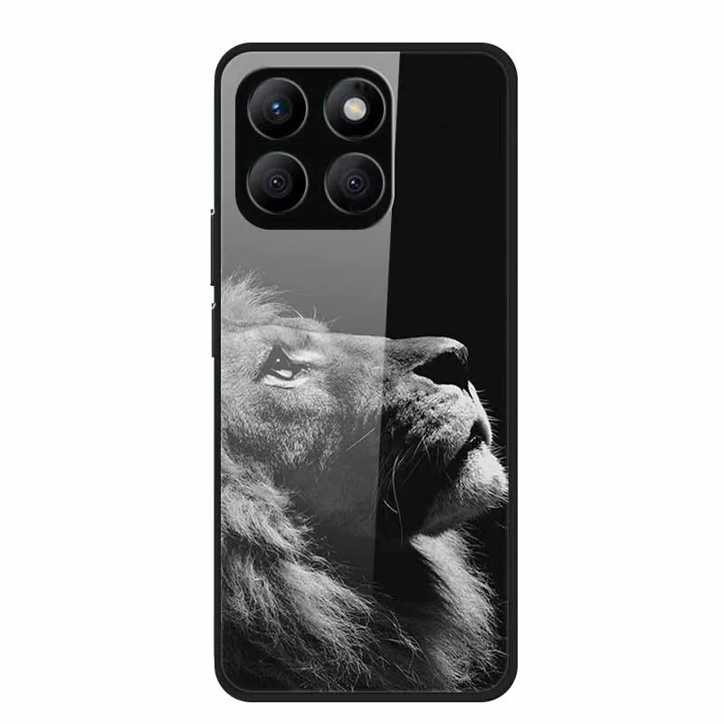 Enhanced Tempered Glass Protective Phone Case with Soft Bumper Design