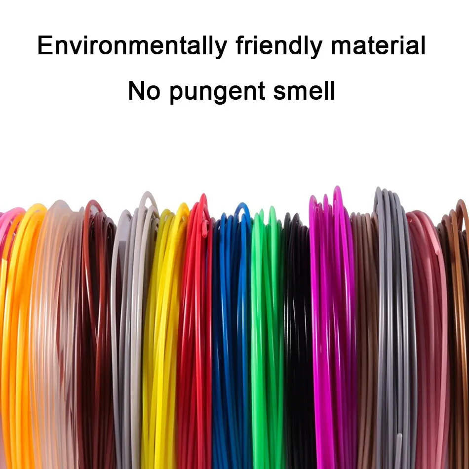 3D Printing Pen 3D Printing Pen Filament 5M 10M 1/5/10/20 Colors 3D Pen Refills Pla 3D Pen Printing Cables Filament Printing Materials High Precision Printer Cable Mate
