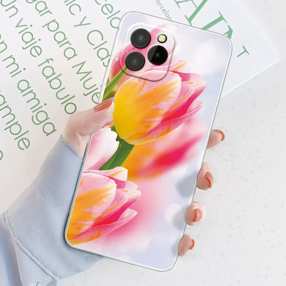 Marble Transparent Silicone Soft TPU Phone Case Cover with Bumper Protection