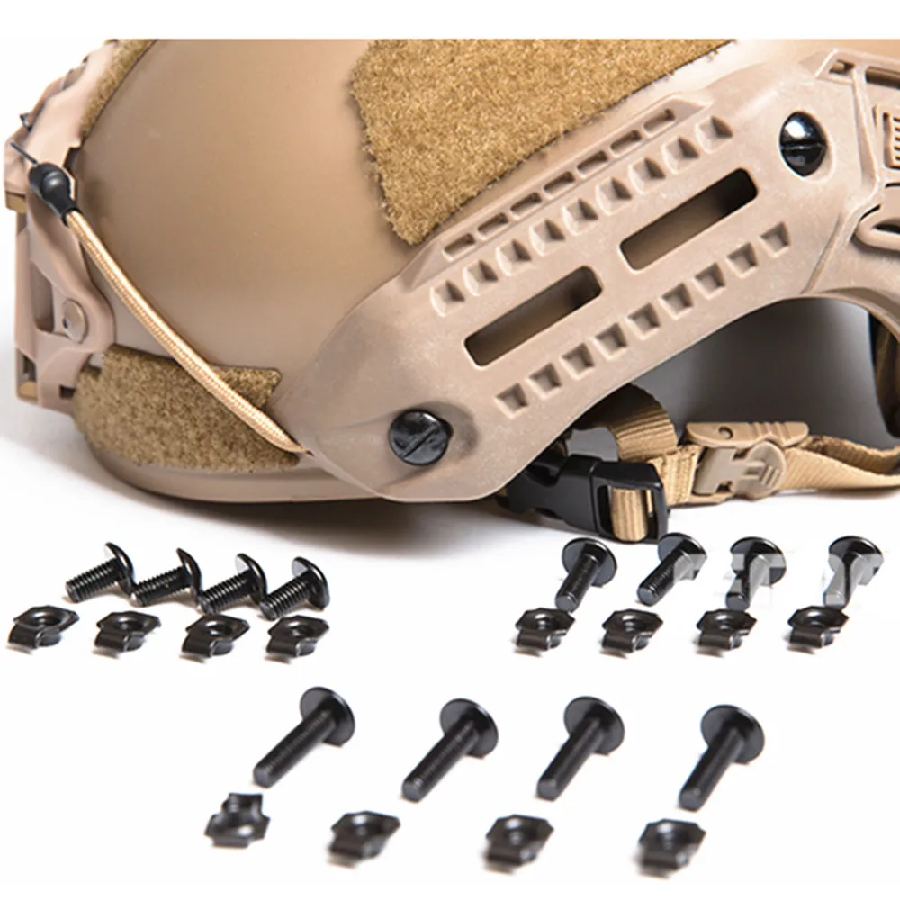 Tactical  Helmet Rail Screws Set, Helmet Strap Fixed Screws Bolts and Nuts, Airsoft Hunting, Paintball Sport Accessories 4