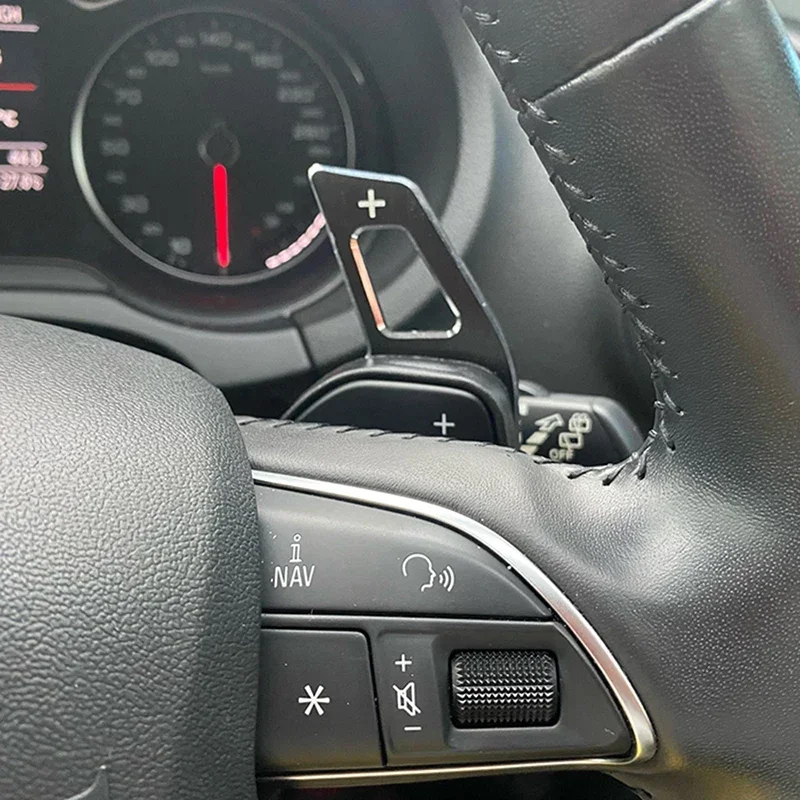 Aluminum Steering Wheel Paddle Shifter Extension For Audi A3 S3 8V A4 S4 A5 S5 B8.5 A6 S6 A7 S7 C7 Q5 Q7 2013 2014 2015