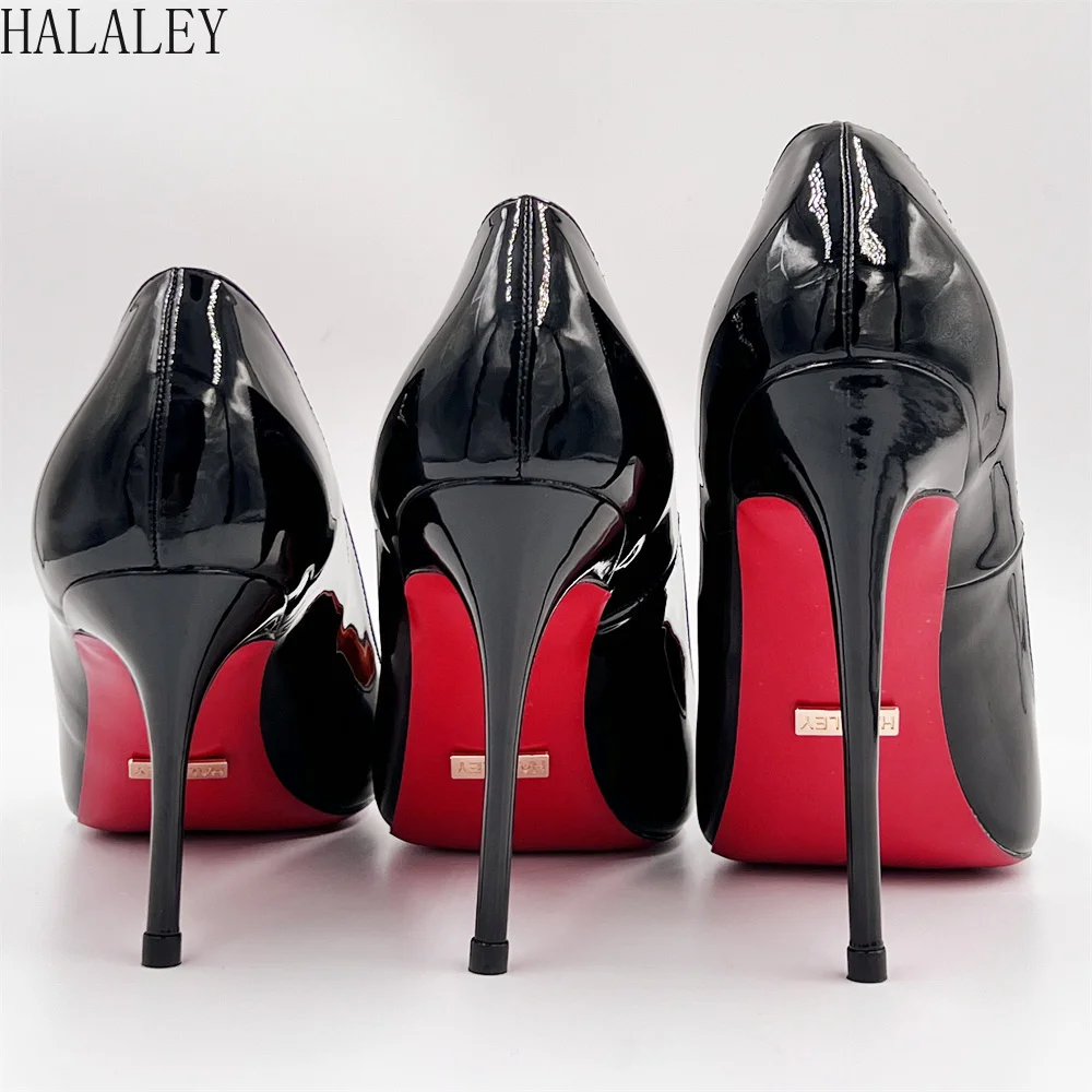 Black High Heels Red Bottoms | Black Stilettos Red Bottoms - Black ...