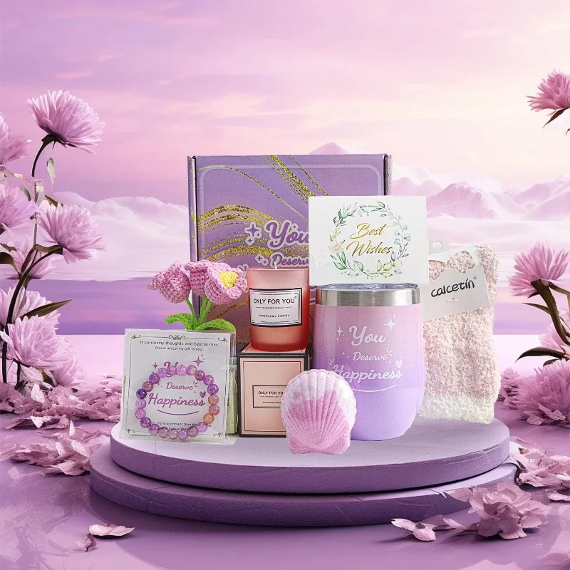 

2024 Pink aroma spa Gift Set March 8th Women's Day Goddess' Day Gift Box Birthday Girl wedding gifts for guests party favors