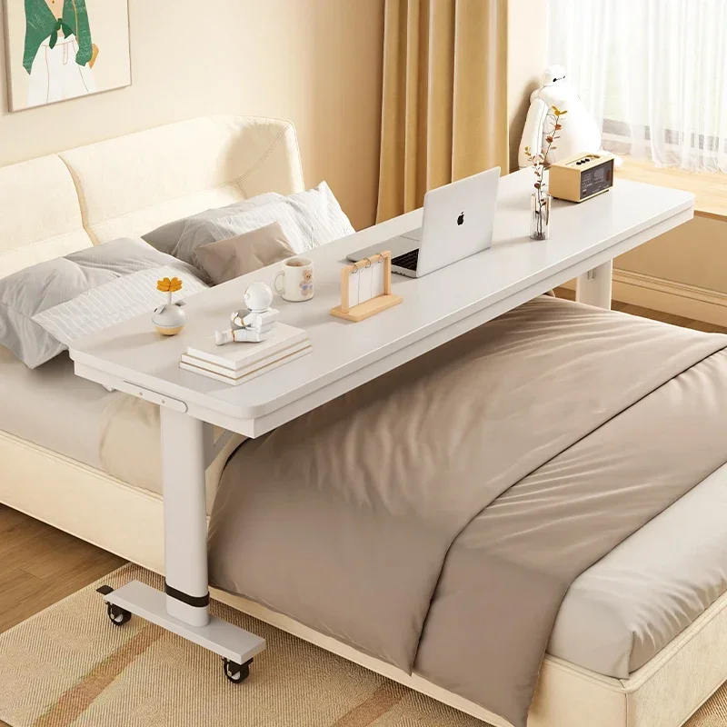 Mobile Lifting Household Simple Long Table Student Desk Bedside Lazy Cross-Bed Narrow Computer Desk