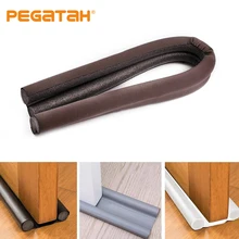 93*10cm Waterproof Seal Strip Draught Excluder Stopper Door Bottom Guard Double Silicone Rubber Seal Dustproof Soundproof