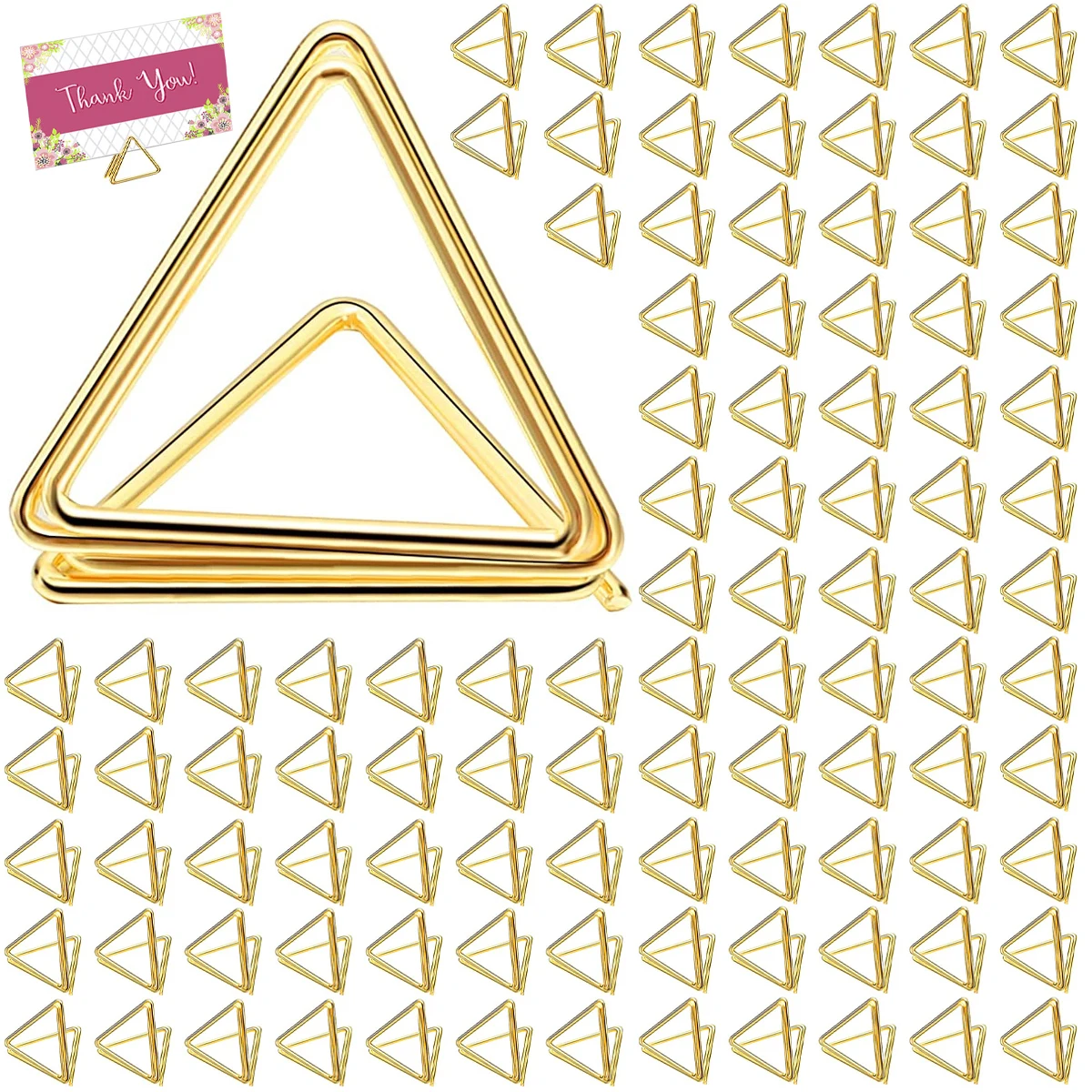 NUOBESTY 12 Portanumeri Da Tavolo In Metallo A Forma Di Cuore – Doppio Strato, Oro, 3,5x2,8 Cm