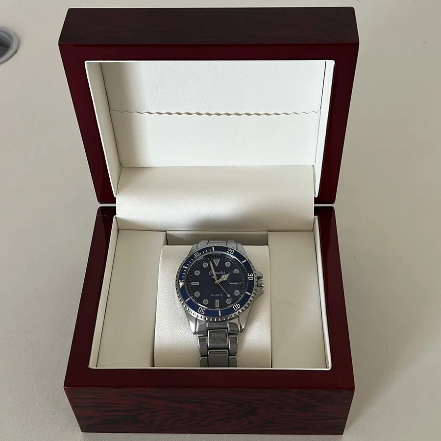 1 Grid Watch Storage box Wood material watch storage box