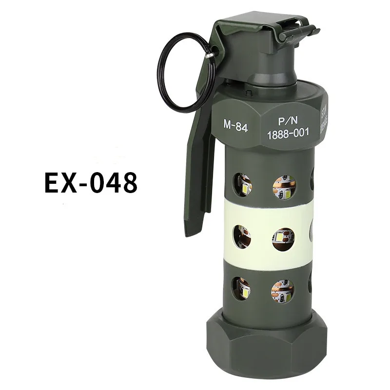Outdoor Camping Light Tactical M84 Grenade Dummy Survival Strobe LED Lamps Imitation Model Cosplay Props Cosplay Military Gears