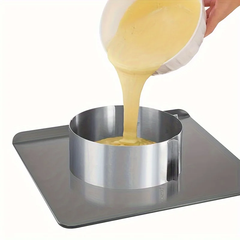 Cake ring mold 1pc Deluxe Round Adjustable Stainless Steel Retractable Mousse for Easy Release Baking Tools