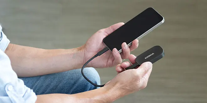 KIOXIA EXCERIA PLUS G2 External SSD 2TB 1TB 500GB Portable Solid State Hard Disk USB 3.2 Gen2 PSSD Portable Storage