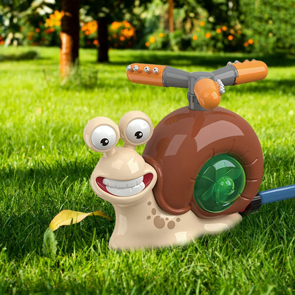 Cartoon Snail Water Sprinkler Baseball Toy Outdoor Water Toys Summer Garden Lawns Toys for Kids Outdoor Play