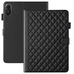 Cover per Tablet in Pelle con Slot per Schede e Supporto - Case a Libro a Diamante