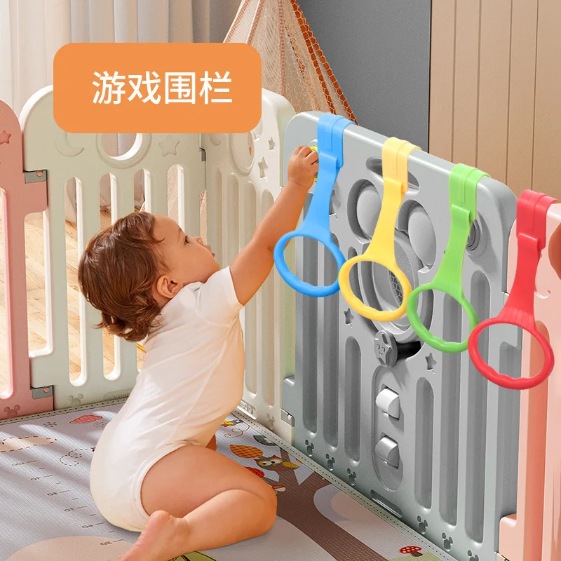Baby Pull Ring Learning Standing Game Bed Pull Ring Children's Bed Guardrail Full Plastic Hook Baby Auxiliary Hand
