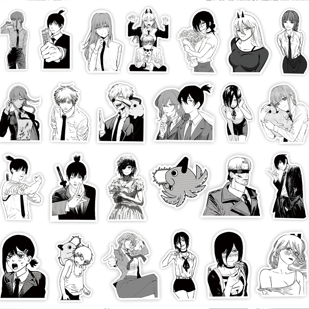 10/30/65pcs Chainsaw Man Anime Stickers