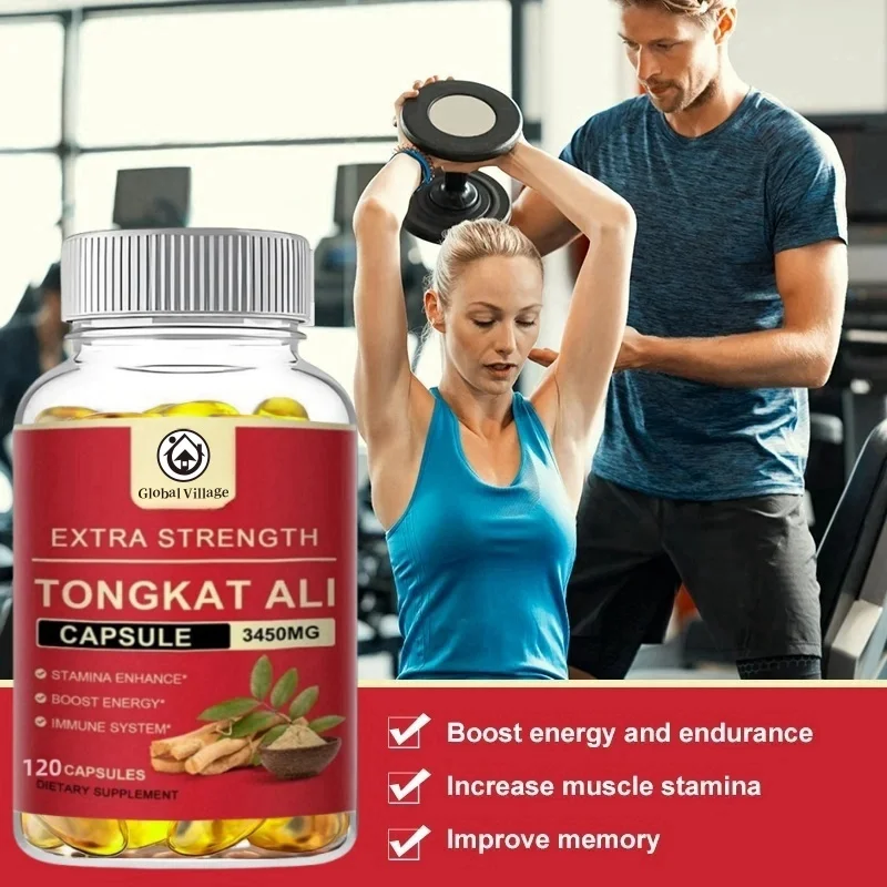 Global Village Plant Extract Capsule For Male Immune Increase Relieve Fatigue Emotional ,stimulating ,desire & Energy Support