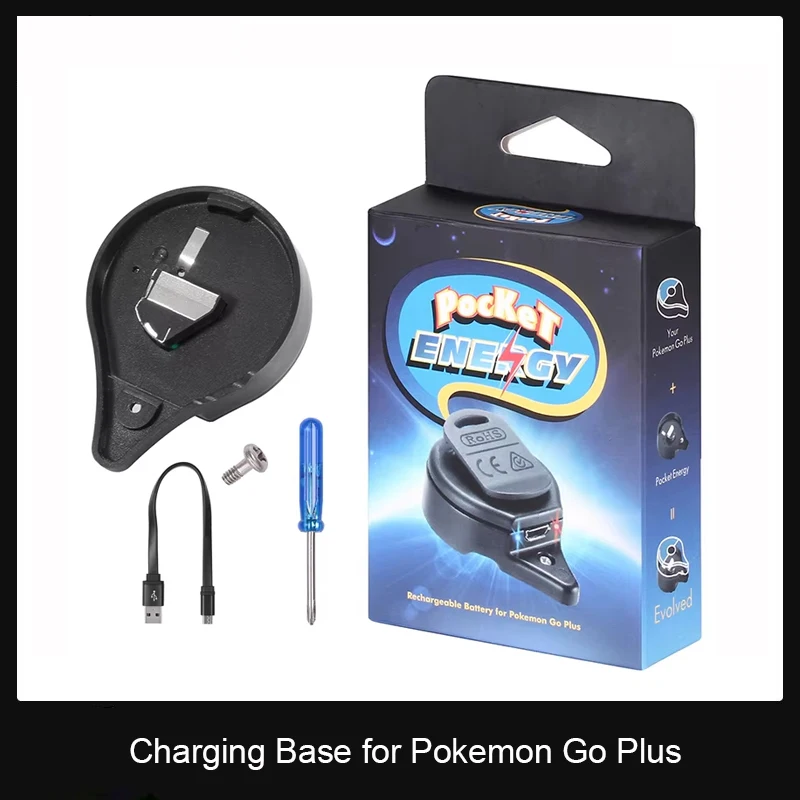 Pocket Energy Bracelet Charger Back Clip Charging Base for Pokemon ...
