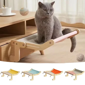 Wooden Cat Hammock Bed 1