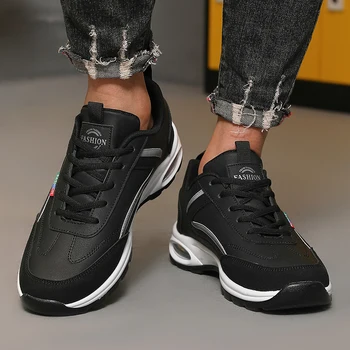 المألوف Avant Garde أحذية رياضية رجالية شبكة محبوكة مظهر عصري الدانتيل يصل تصميم أحذية تنوعا الشارع حذاء كاجوال 4