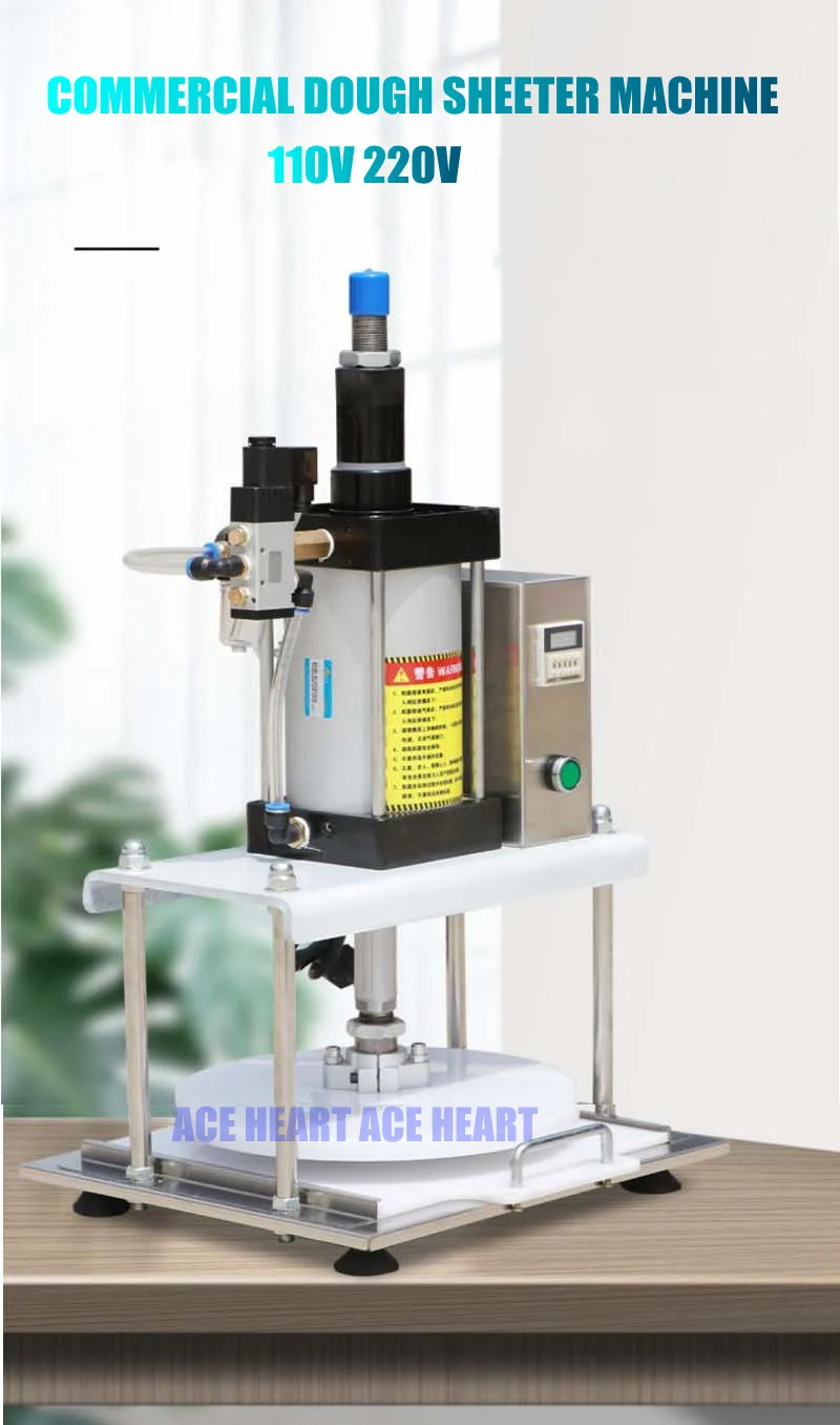 Description Picture 3 of itemElectric 20cm 25cm 30cm 35cm 40cm Pizza Dough Press Machine Dough Roller Sheeter Tortilla Maker Pancake Machine