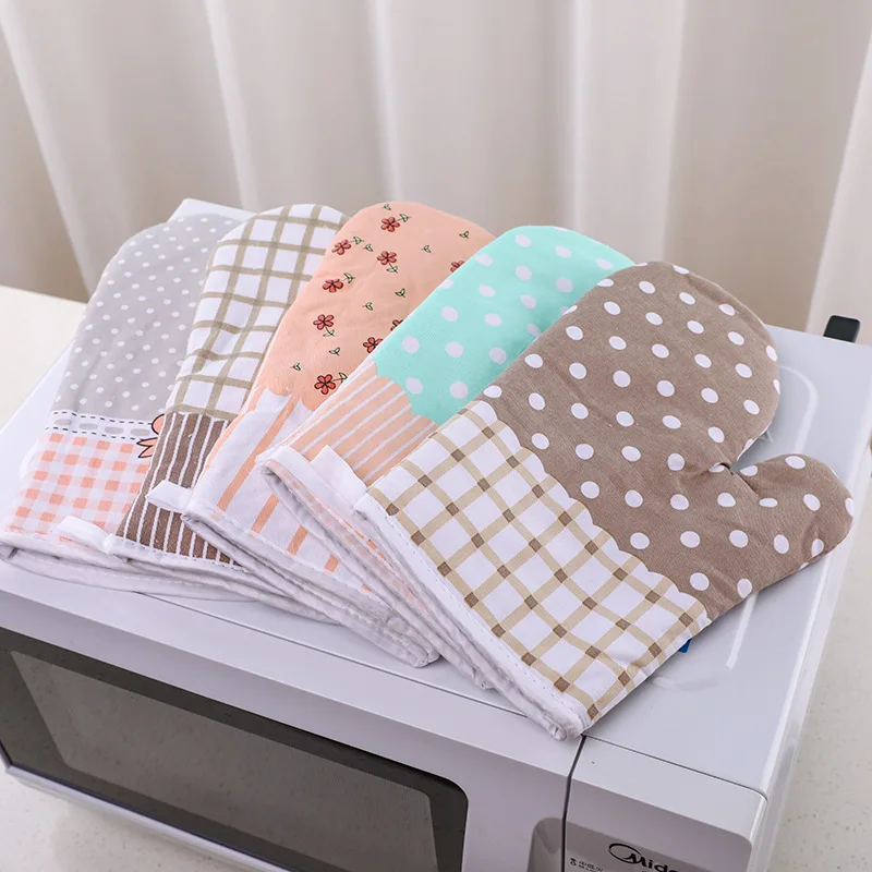 1Pc Insulated Gloves Microwave Oven Baking Cute High Temperature Resistant Kitchen Heat-resistant Oven Microwave Oven Gloves