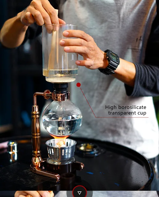 Syphon Coffee Maker Japanese Style Glass Siphon Pot Percolators 4-6 Cups  Siphon Coffee Maker - China Coffee Syphon and Coffee Siphon price