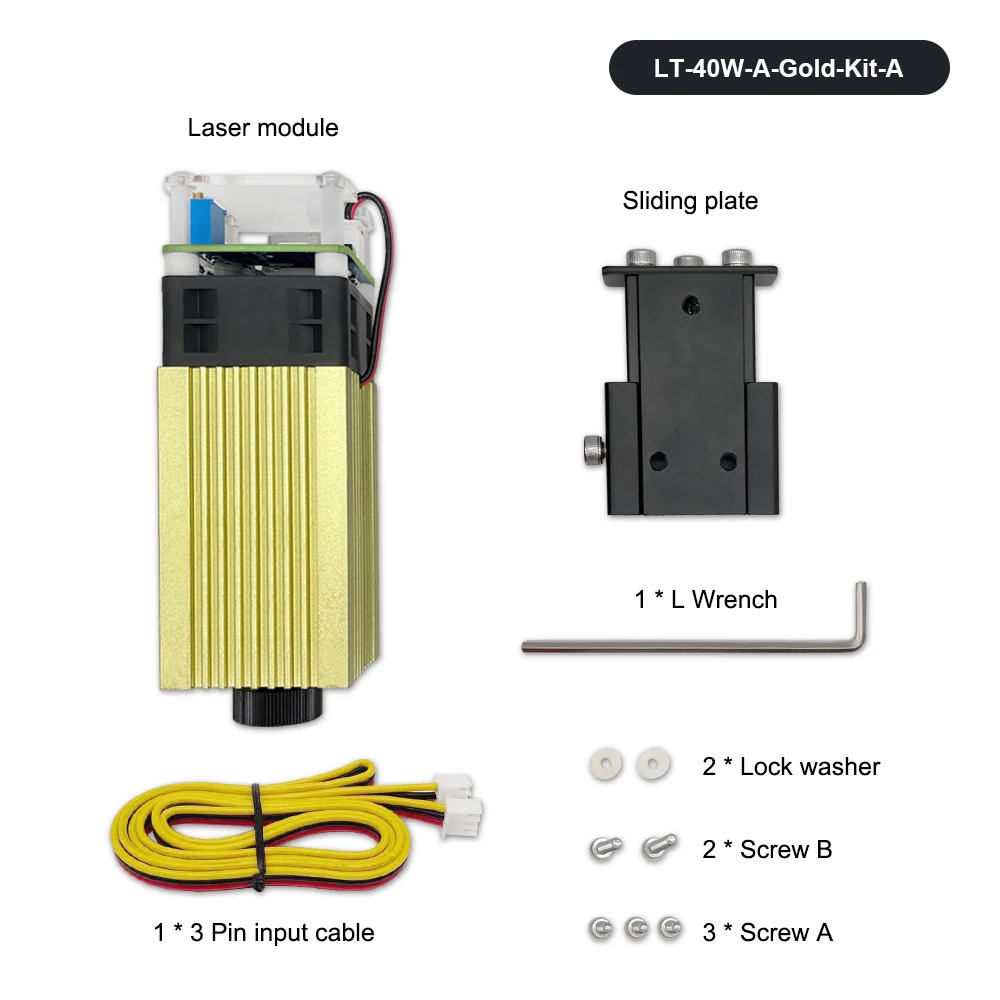 wood router table LASER TREE 450nm 40W Focal Adjustable Blue Laser Engraver Module with TTL / PWM for Laser Cutter Engraving Machine Accessories mobile woodworking bench Woodworking Machinery