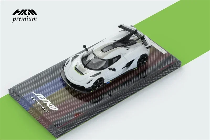 

HKM 1:64 koenigseg Premium Jesko Attack White Luxury limited999 литая модель автомобиля