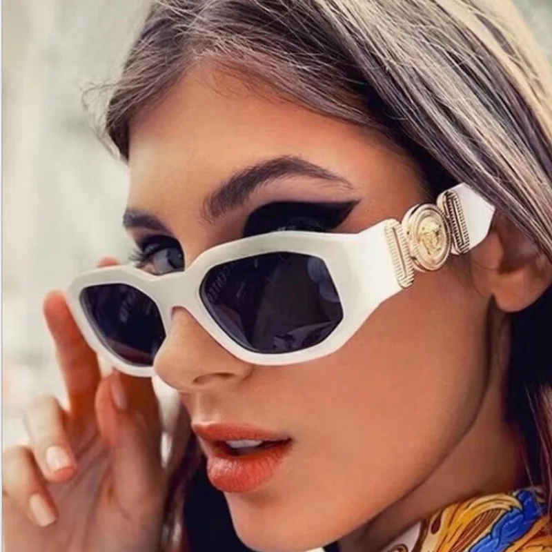 Irregular Sunglasses Vintage Men Women Small Frame Shades Car Sunglasses 5208