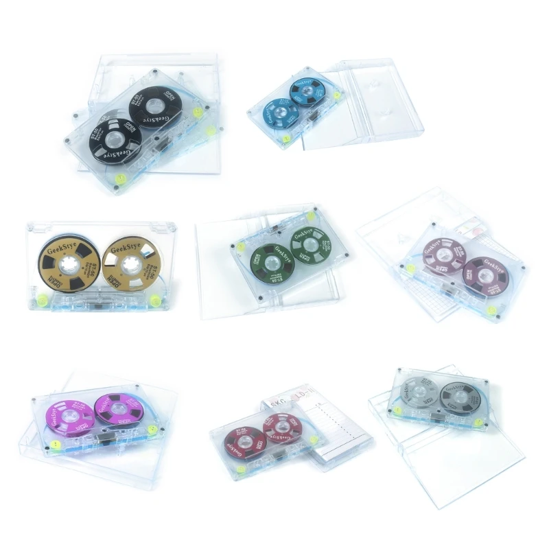 

Metal Reel to Reel Cassettes Tape 3 Hole Diamond Shaped Empty Tape Blank Tape