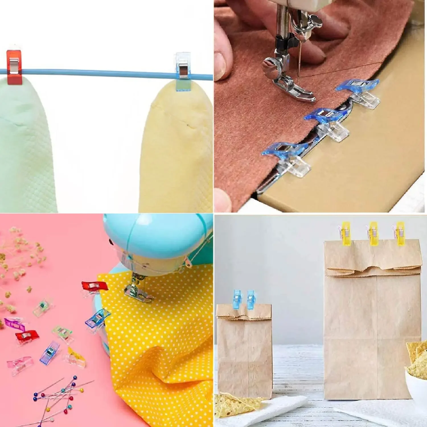 Sewing Accessories 10/20Pcs Sewing Clips for Fabric Quilting Clips Wonder Fabric Plastic Quilting Crafting Clip for Sewing Crafting