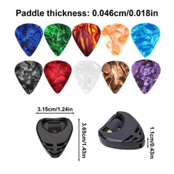 Vibrant Guitar Pick & Holder Set for Music Enthusiasts - 10 - Piece Collection (1 Set)