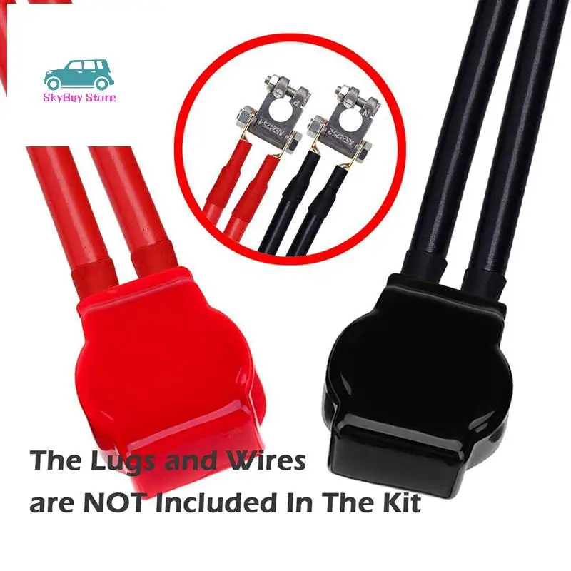 3X Battery Terminals(Heavy Duty) Battery Terminal Negative & Positive With Plastic Cover Made Of Lead Alloy Kit