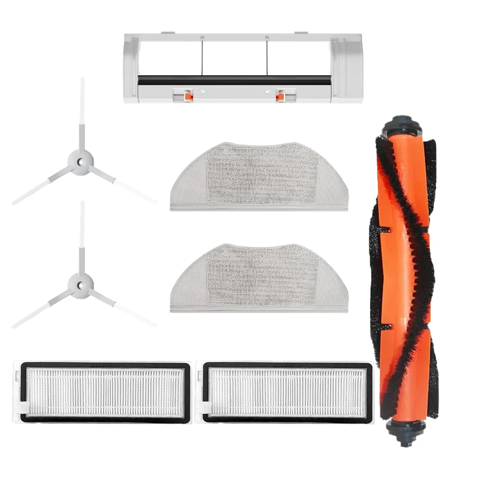 Xiaomi Mijia G1 MJSTG1 Robot Vacuum Essential Parts Kit: Main Brush, Side Brush, HEPA Filter, Mop Cloth, Water Tank, Dust Box