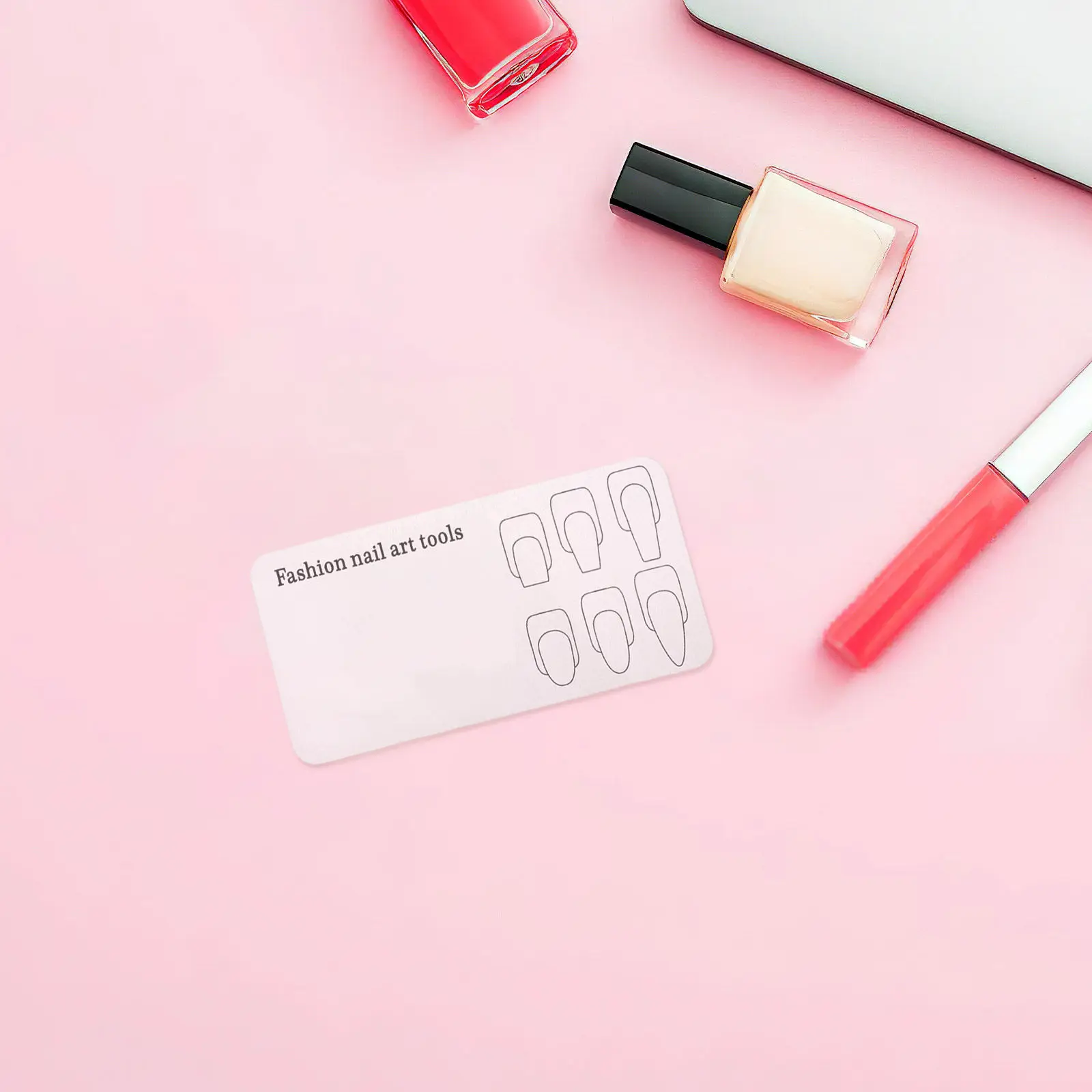 2개 네일아트 연습 팔레트 아크릴 투명 컬러 믹싱 플레이트 네일 폴리쉬 디스플..