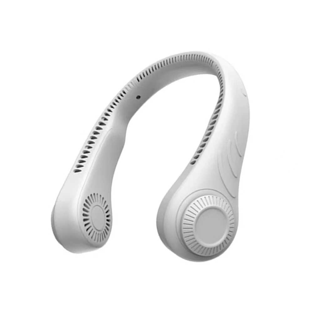 

Portable Leafless Neck Fan Wareable USB Rechargeable Electric Hanging Neckband Fan Mini Air Cooling Summer Ventilador for Sports