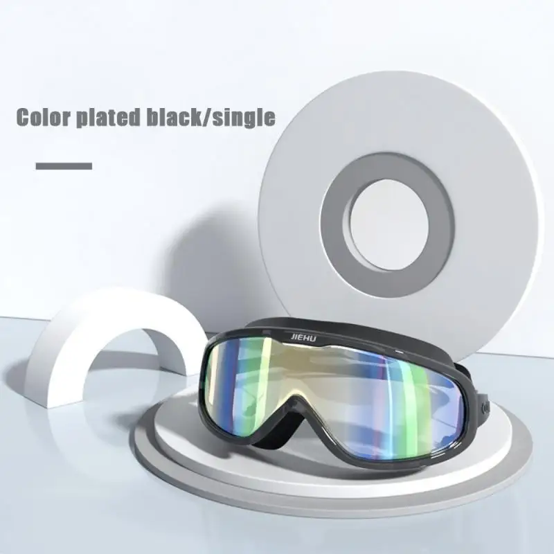 Professional Swimming Goggles Men Women Adults Earplugs Anti-fog HD Big Frame Swimming Glasses UV400 Diving Water Sports Eyewear 6