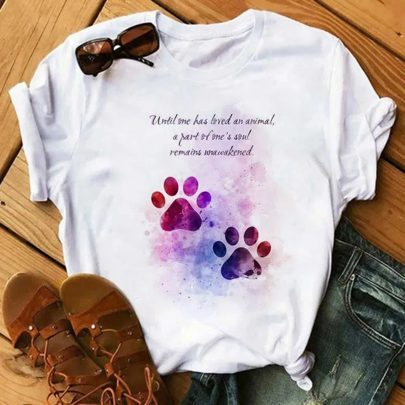 

Women's clothing 2024 oversized Harajuku Cool Little Bear printed T-shirt, summer and spring short sleeved round neck casual top